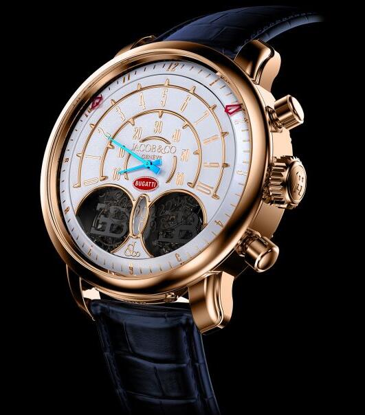 Replica Jacob & Co. JEAN BUGATTI WHITE GOLD BU100.40.AA.AA.A watch